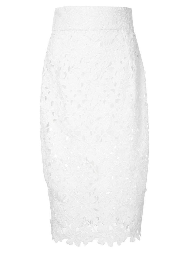 Bambah lace mermaid skirt - White