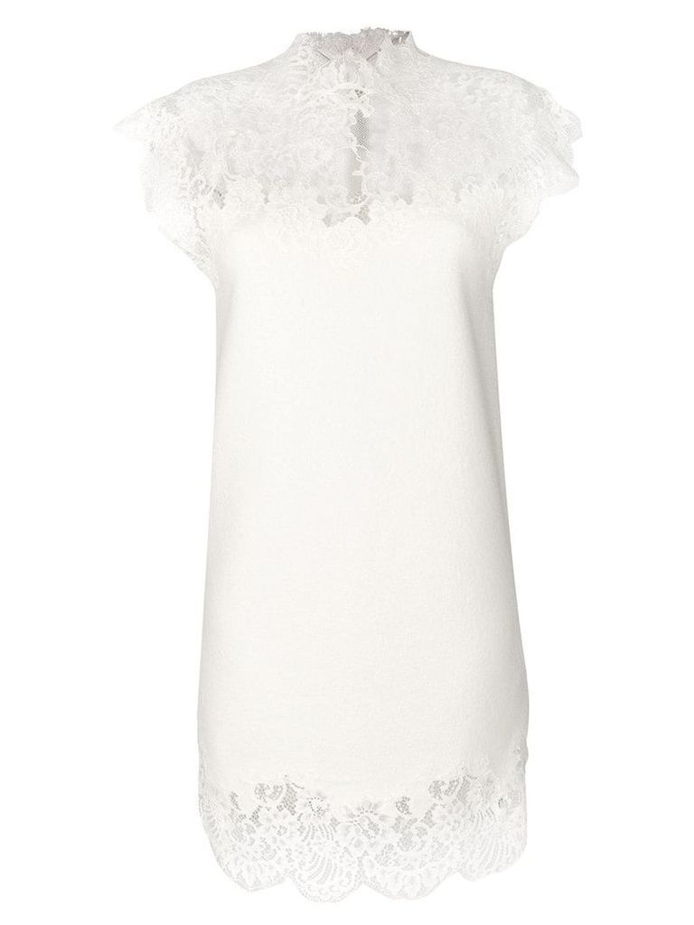 Ermanno Scervino lace overlay dress - White