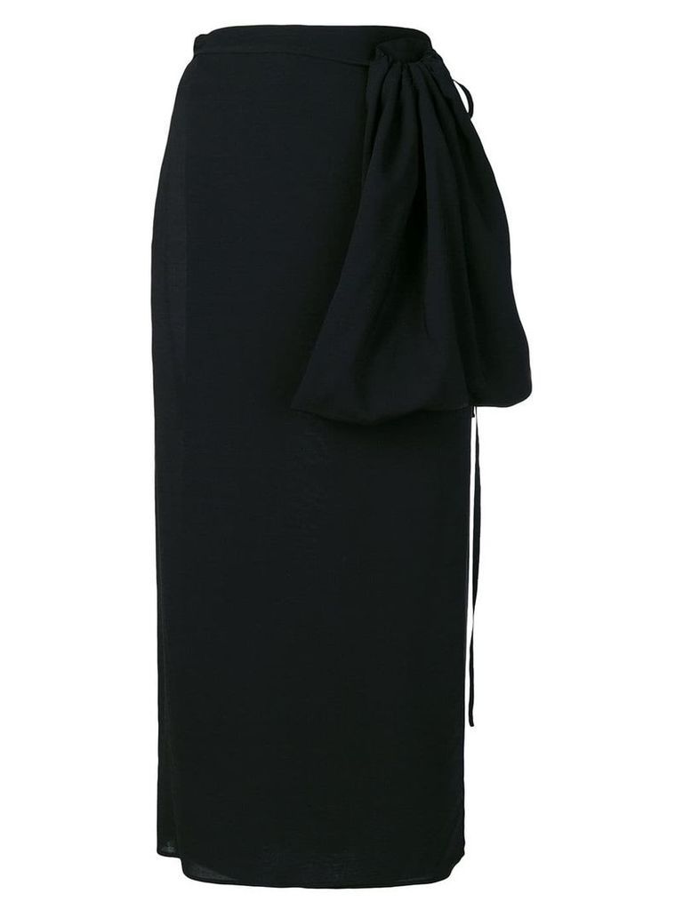 Simonetta Ravizza midi wrap skirt - Black