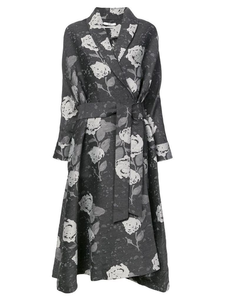 Co floral print coat - Black