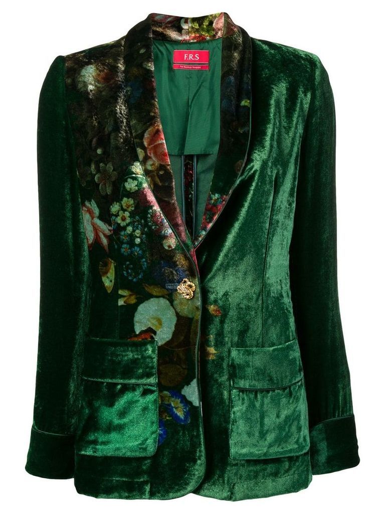 F.R.S For Restless Sleepers floral print blazer - Green