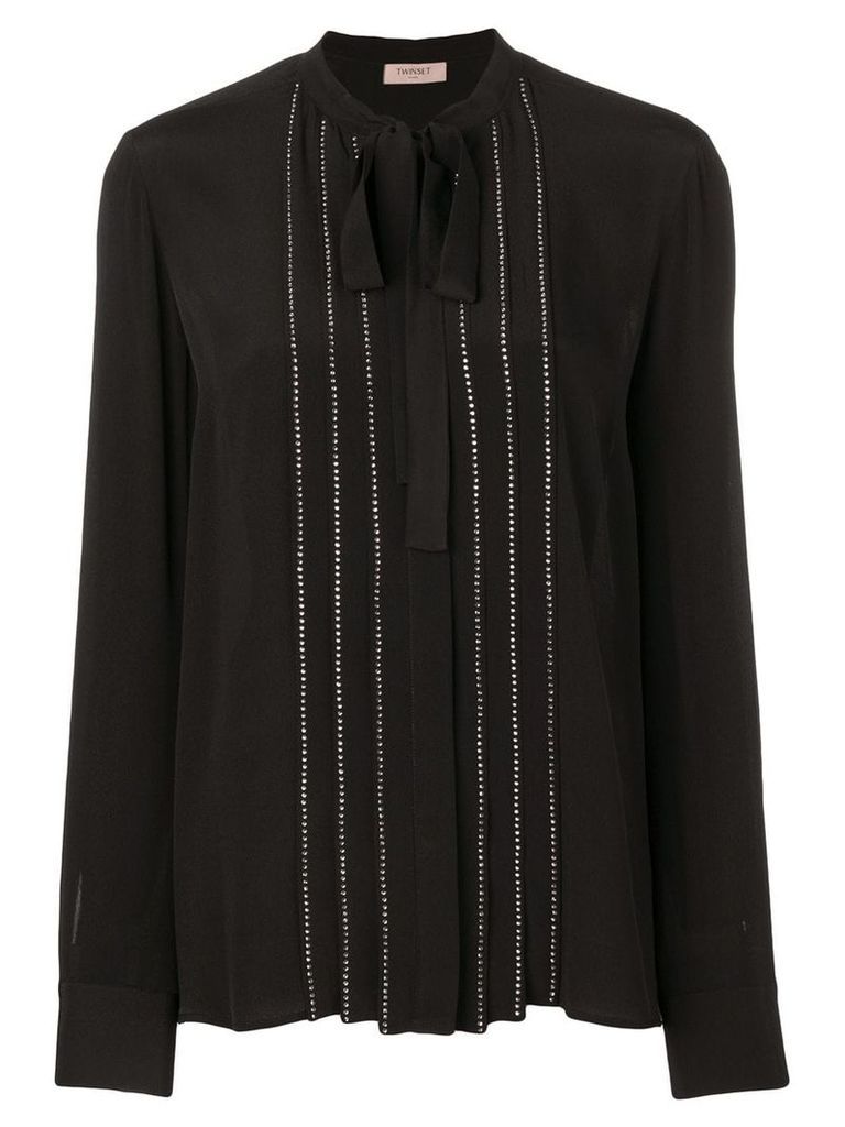 Twin-Set stud detail blouse - Black