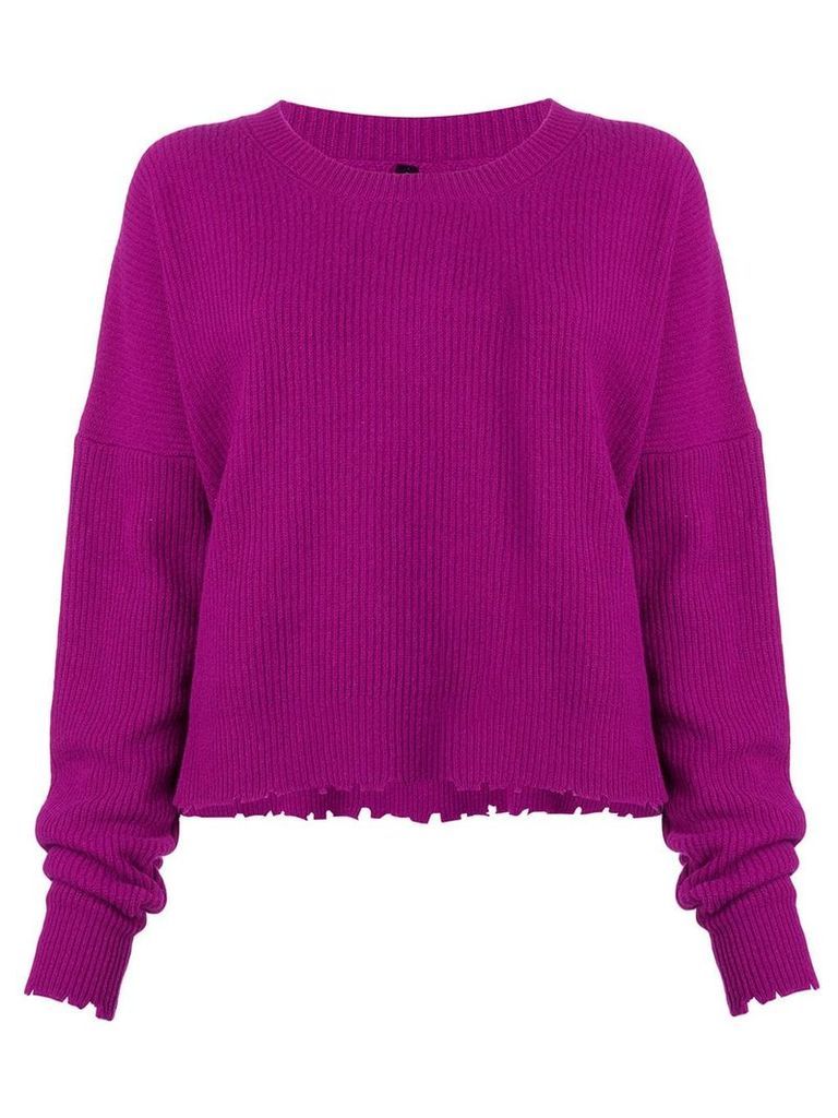 Unravel Project frayed knit sweater - Pink