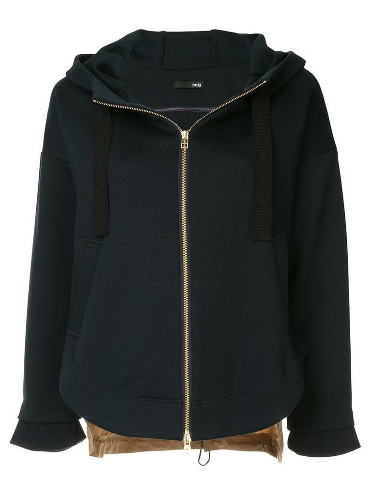 Frei Ea two-tone zipped hoodie - Black