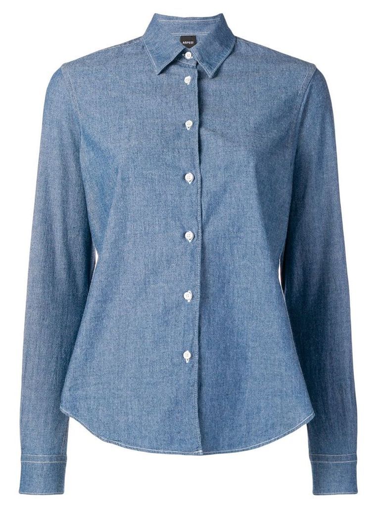Aspesi long-sleeved shirt - Blue