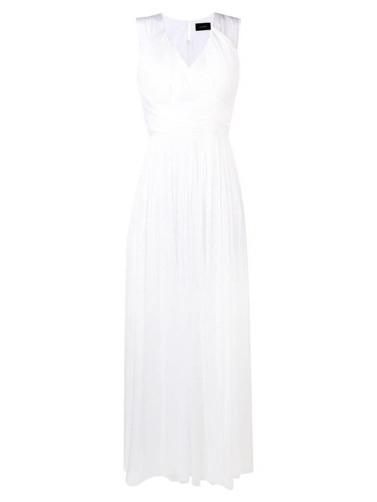 Irina Schrotter pleated empire dress - White