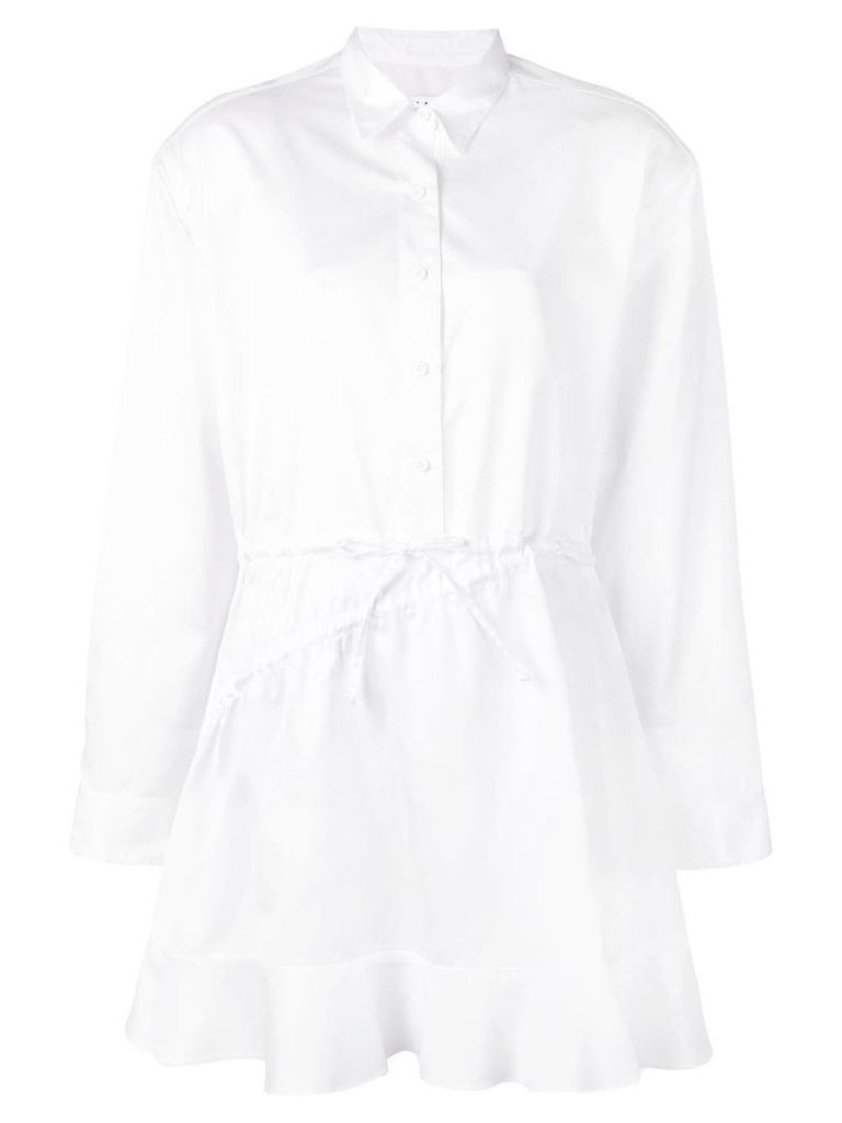 Almaz short shirt dress - White