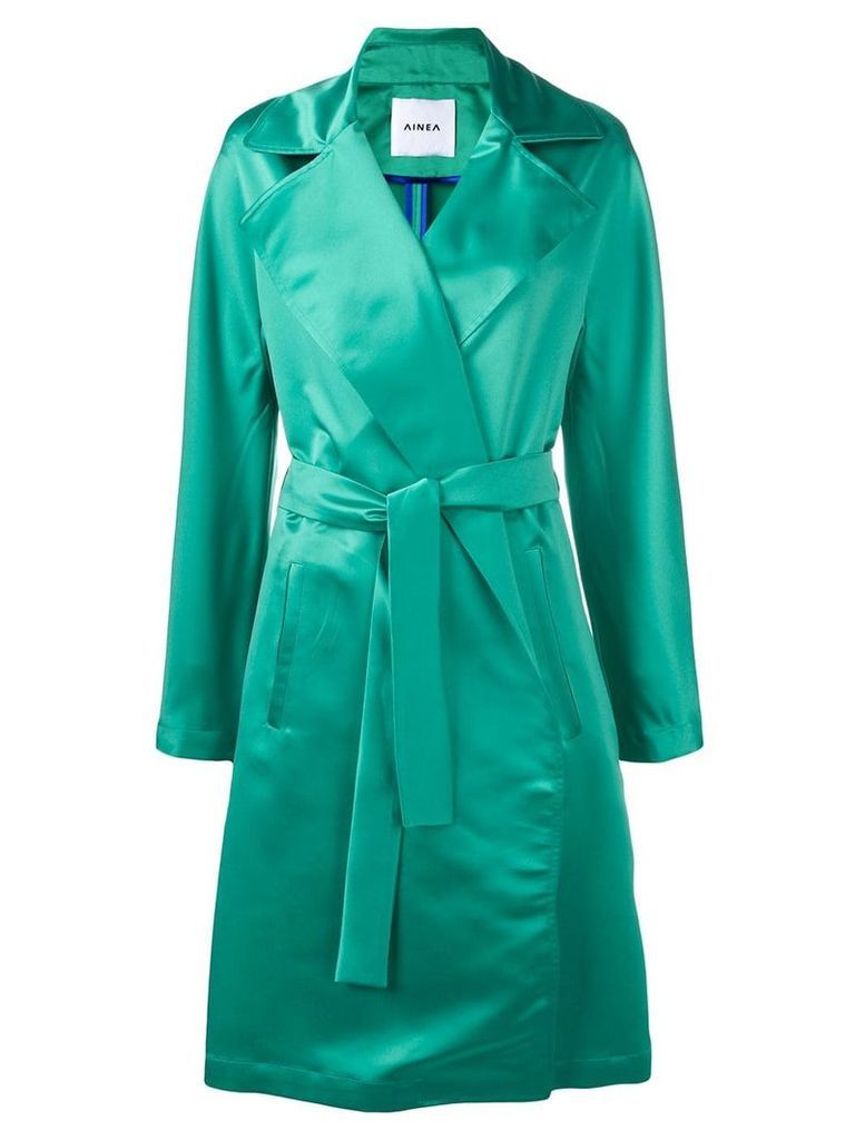 Ainea belted coat - Green