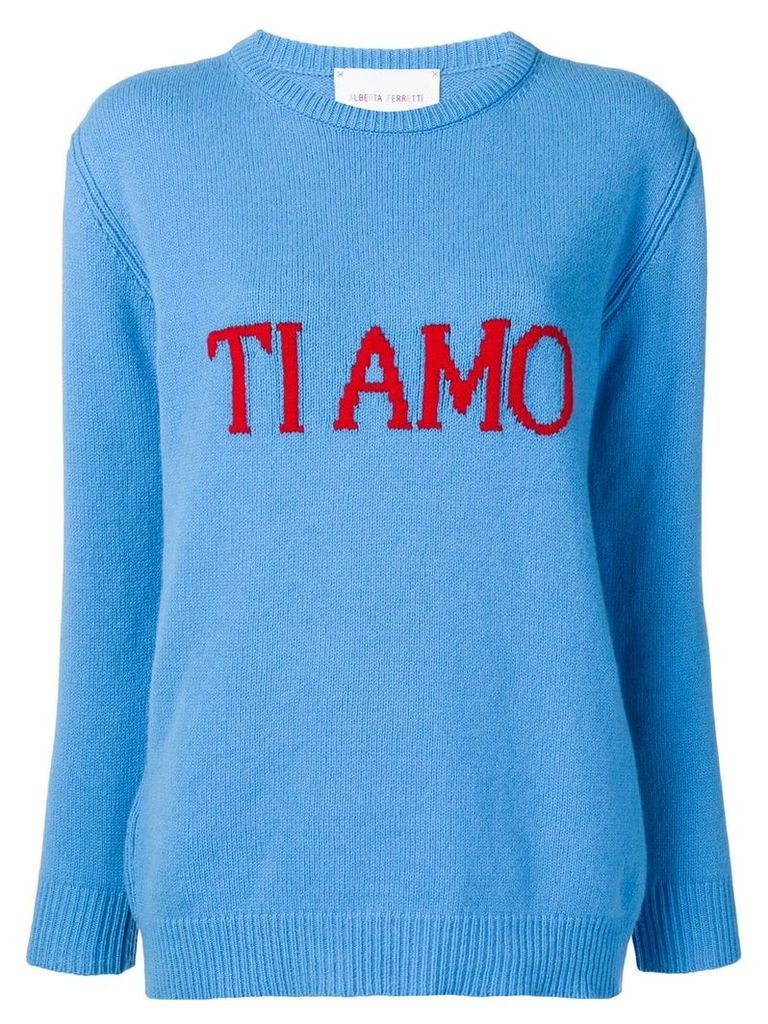 Alberta Ferretti Ti Amo sweater - Blue