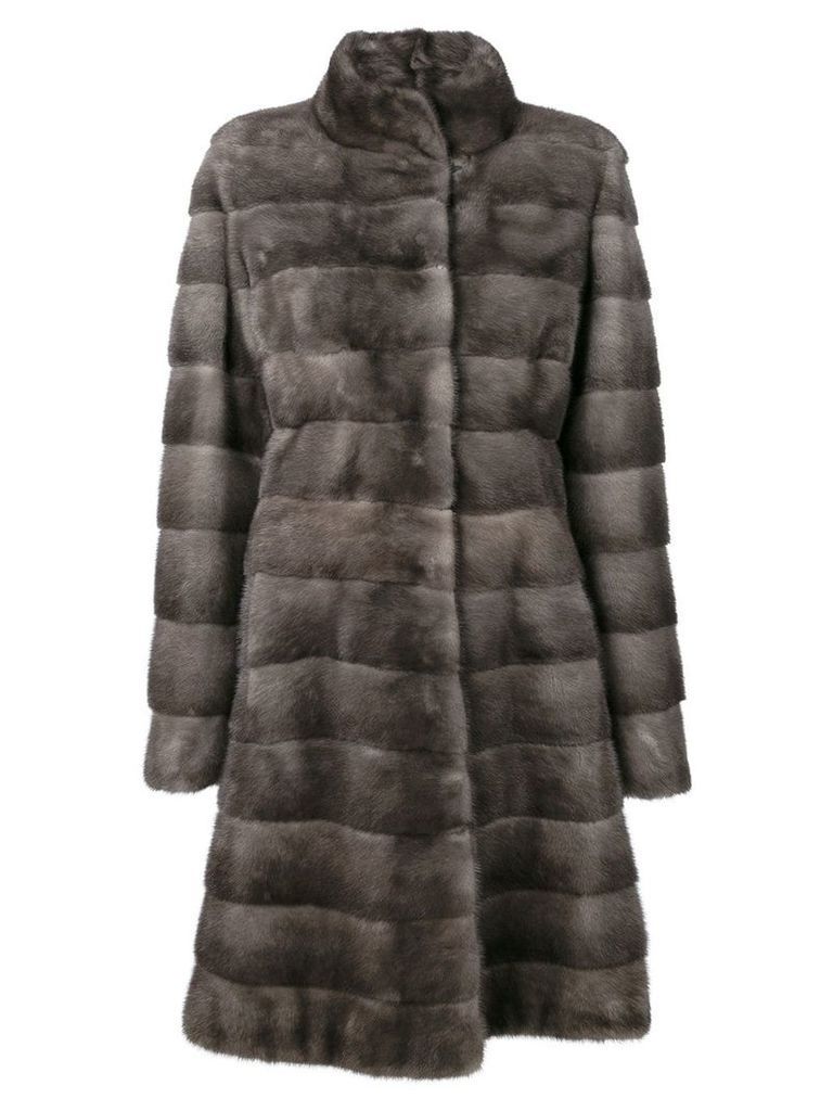 Liska Valencia fur coat - Grey