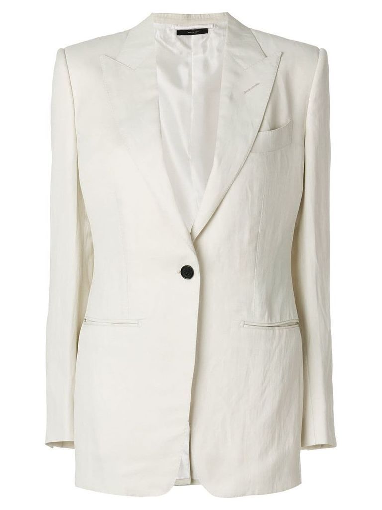 Tom Ford classic fitted blazer - White
