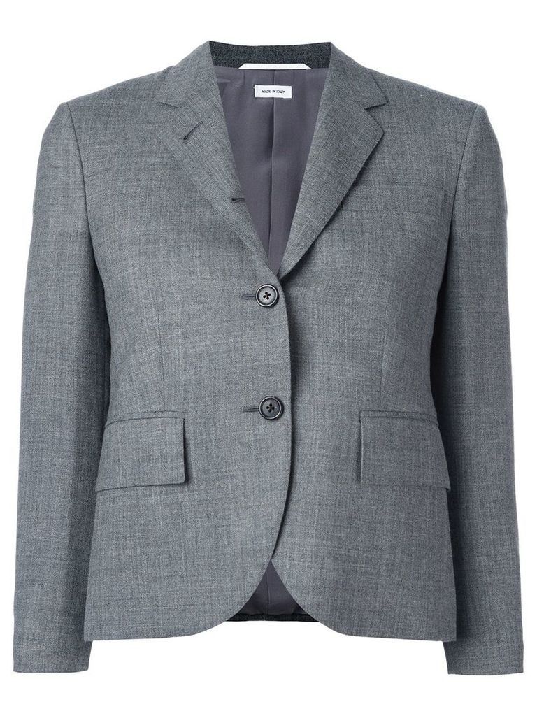 Thom Browne Classic Single Breasted Sport Coat In Medium Grey 2-Ply