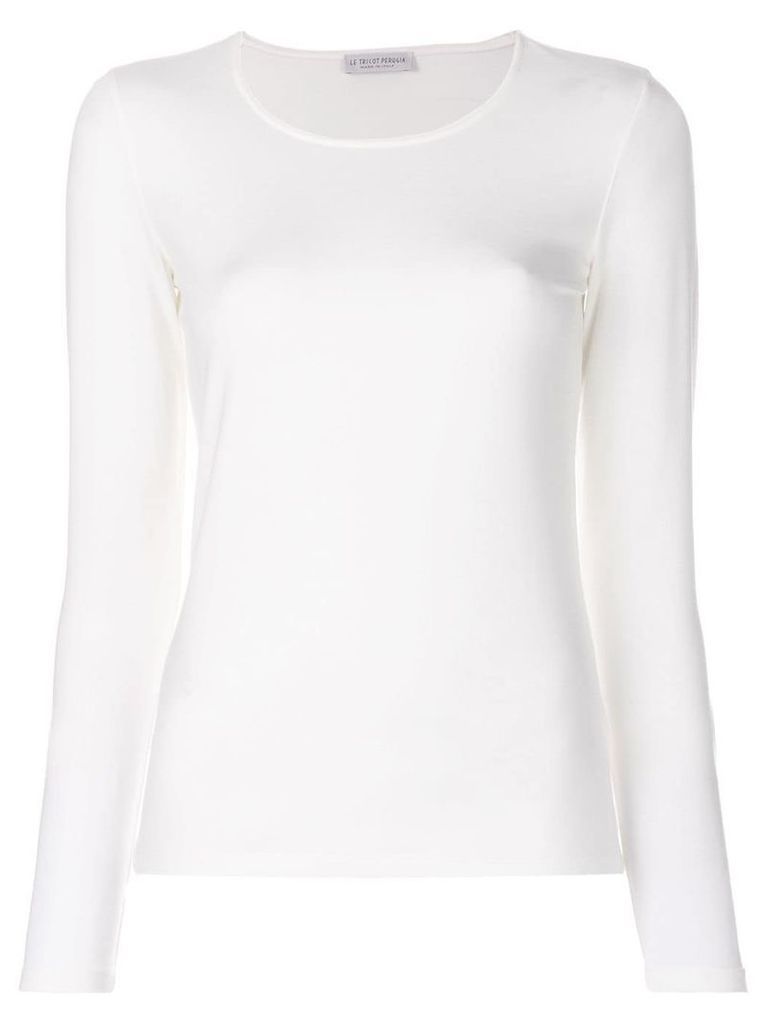 Le Tricot Perugia long sleeved sweatshirt - White