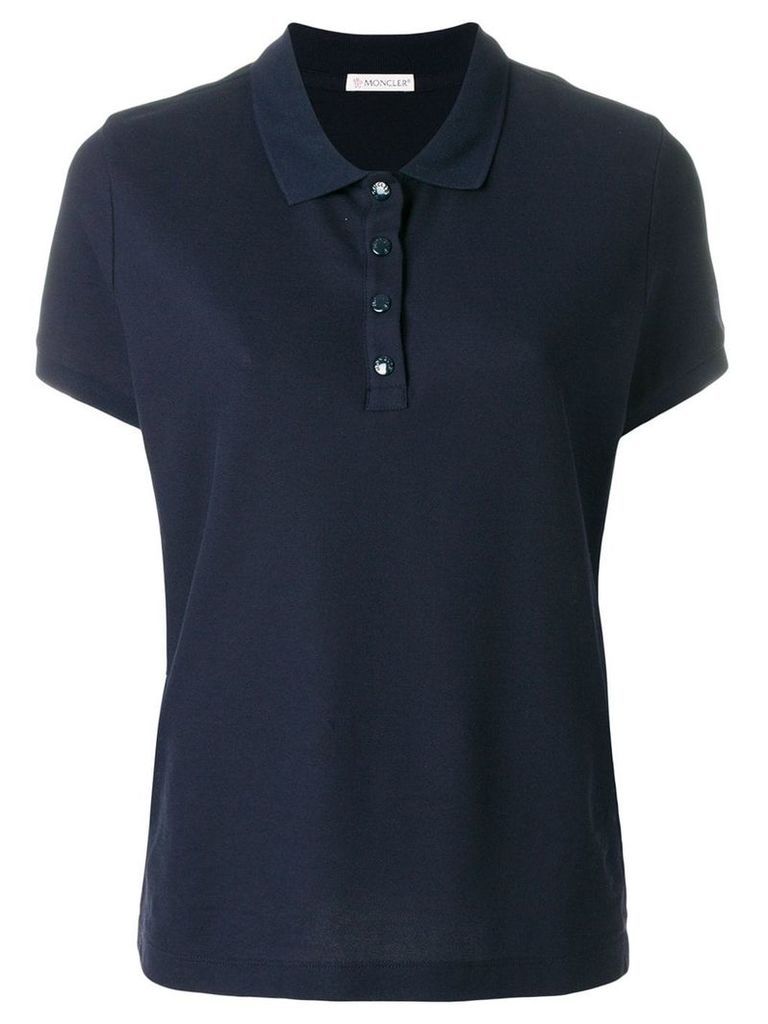 Moncler classic polo shirt - Blue
