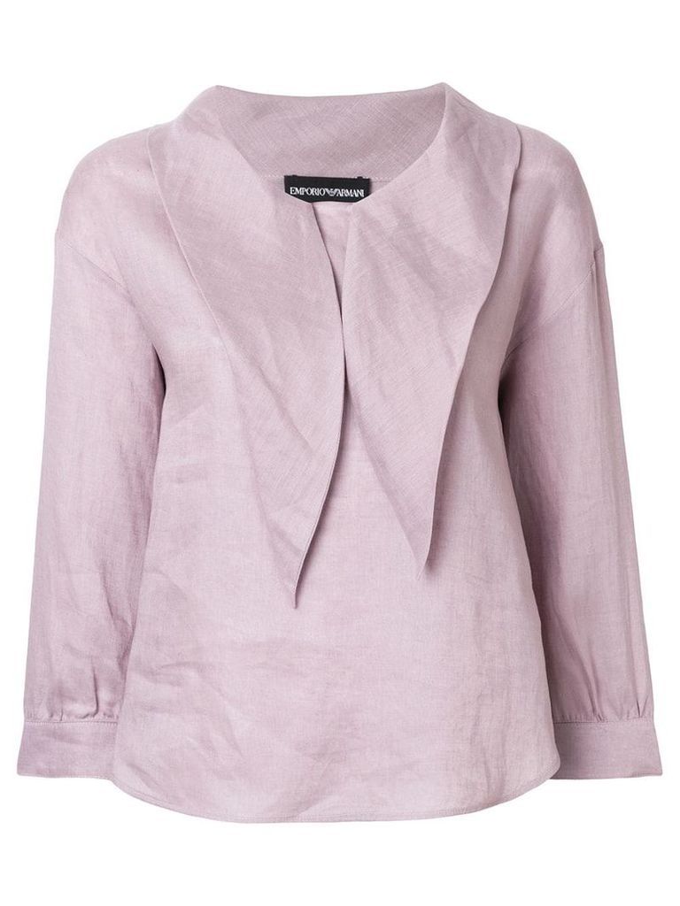 Emporio Armani pointed-collar blouse - PINK