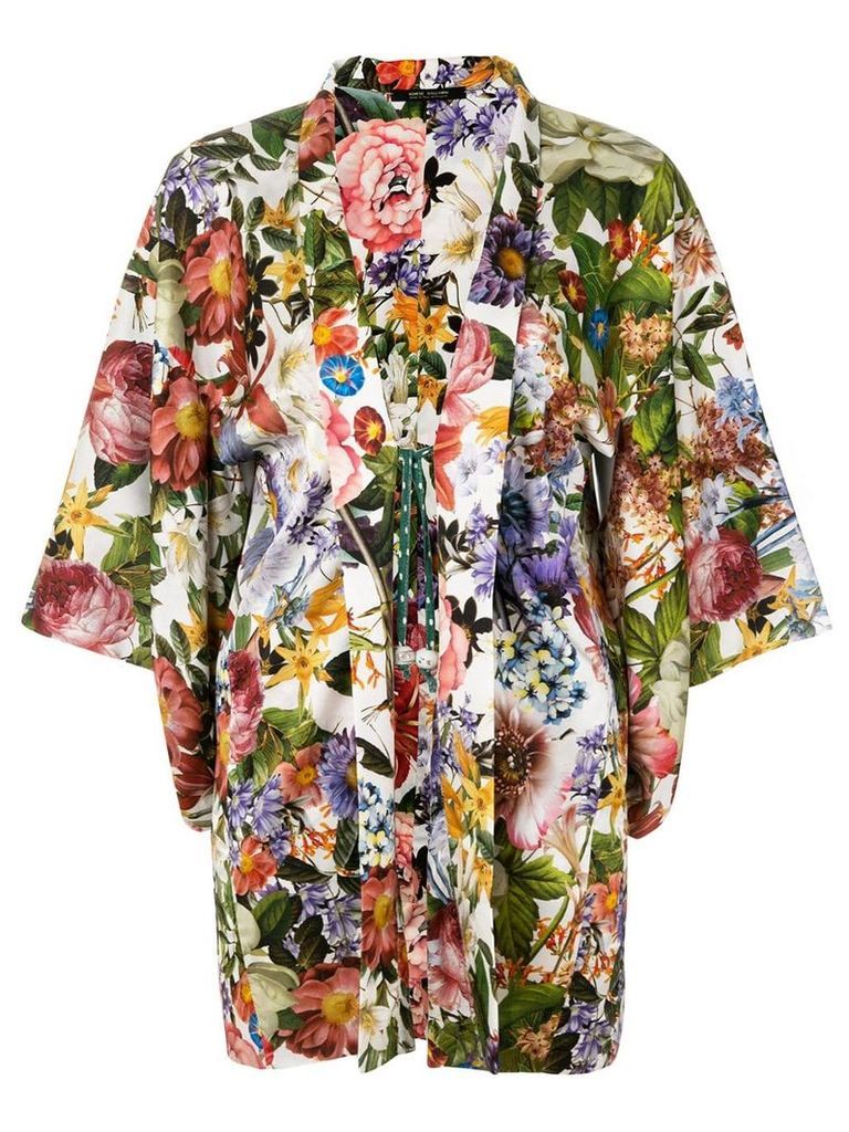 Ermanno Gallamini floral print kimono jacket - Multicolour
