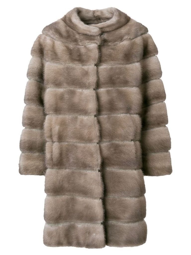 Liska Zek fur coat - Grey