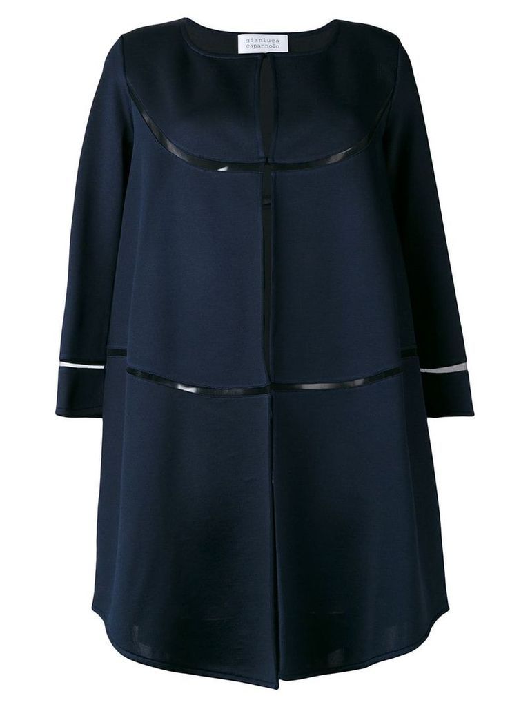 Gianluca Capannolo cropped sleeve coat - Blue
