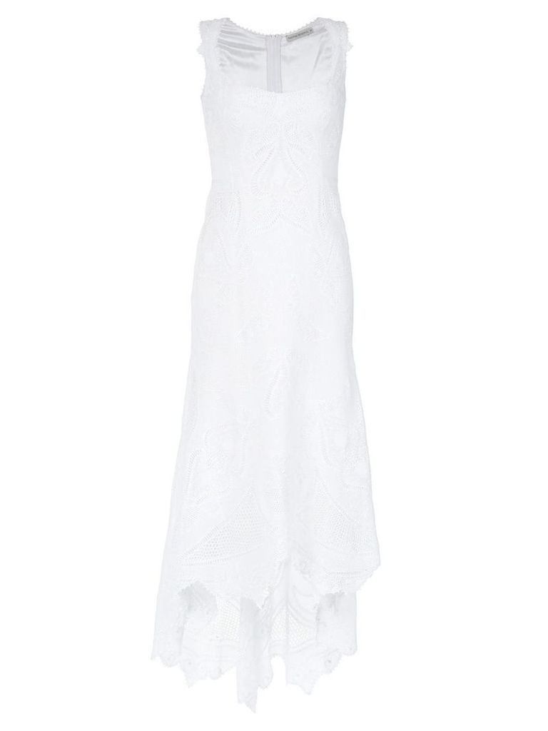 Martha Medeiros lace midi dress - White
