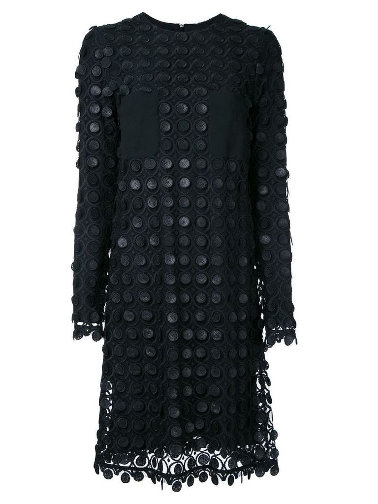 Carven layered lace dress - Black
