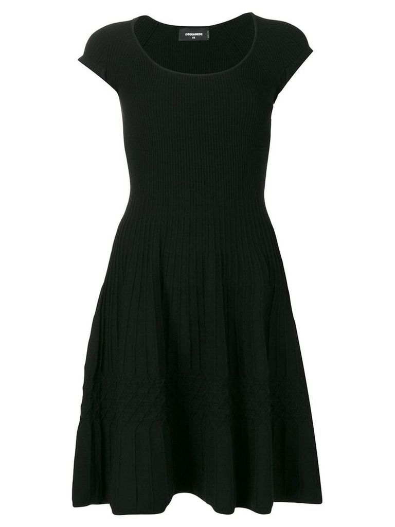 Dsquared2 woven patterned dress - Black