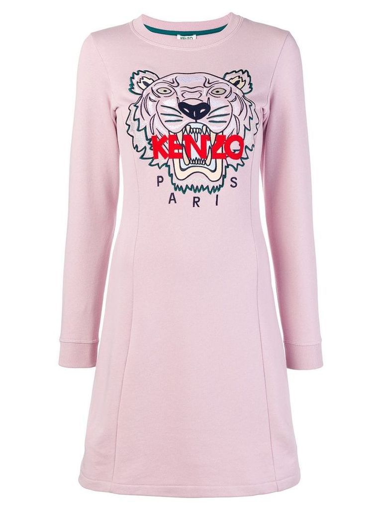 Kenzo Tiger embroidered dress - PINK