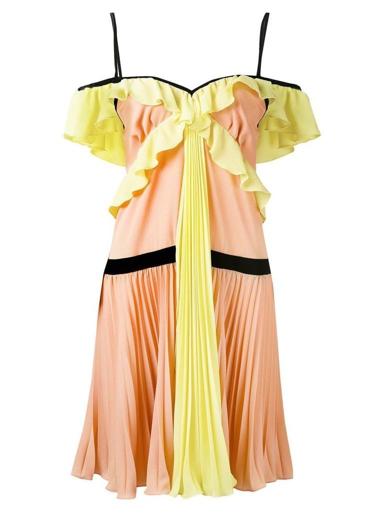 Marco Bologna crepe georgette pleated dress - Multicolour
