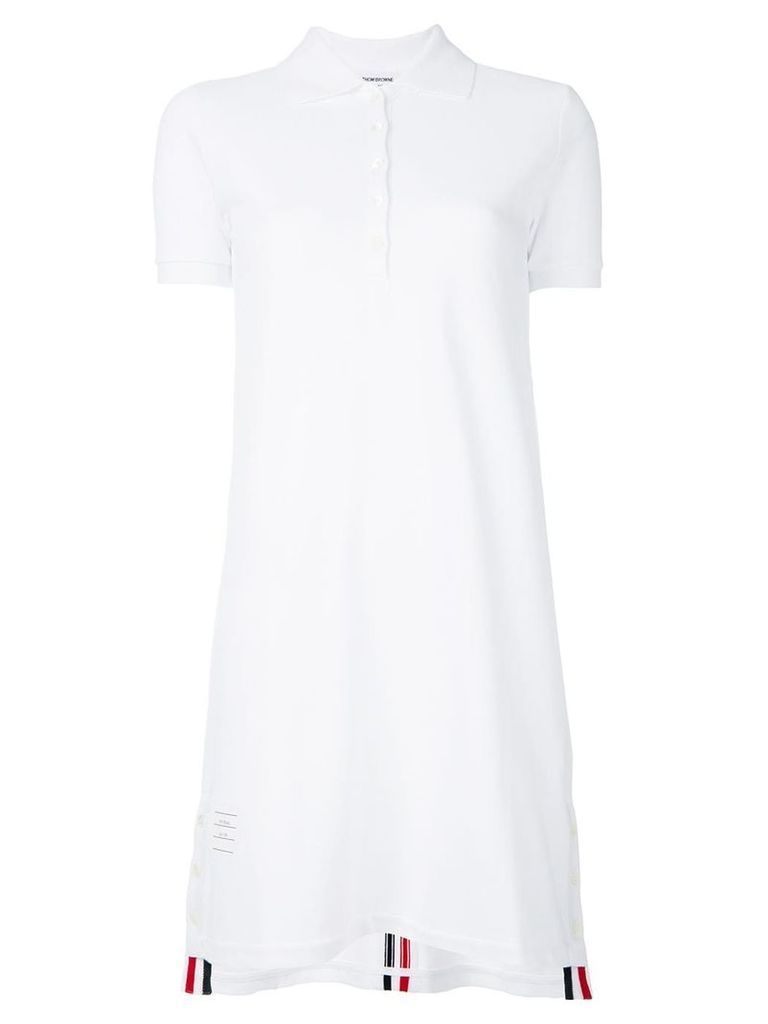 Thom Browne A-line polo dress - White