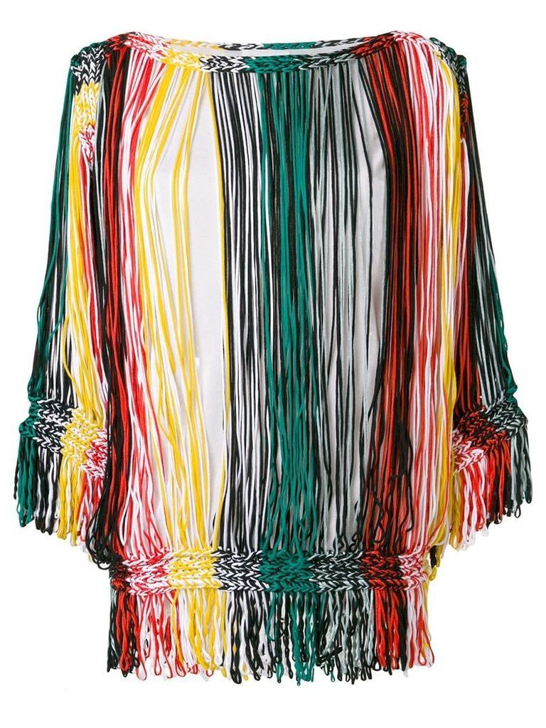 Sonia Rykiel striped off-the-shoulder blouse - Multicolour