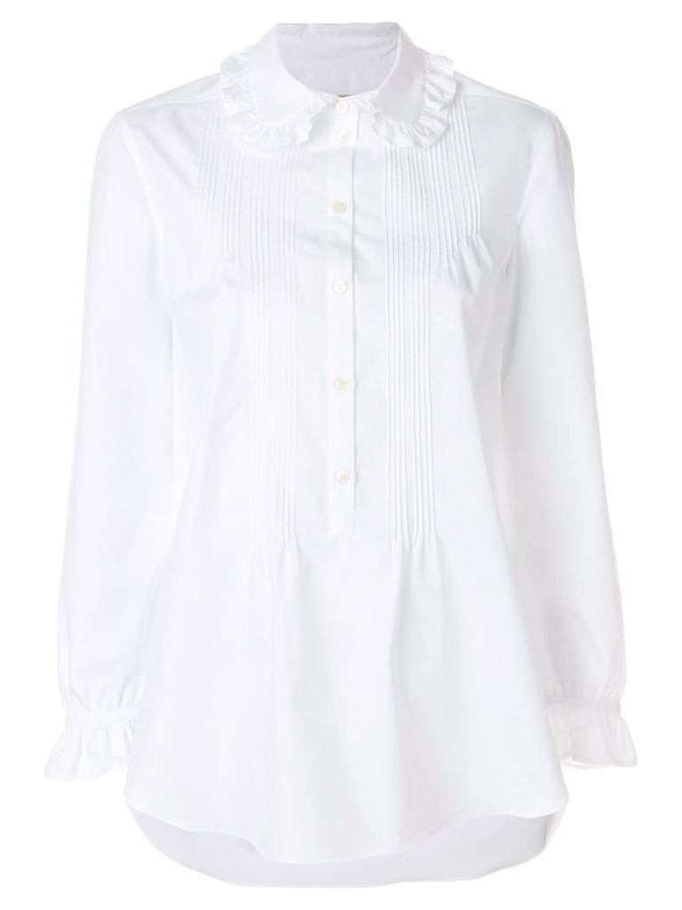 Burberry ruffled detail shirt - White