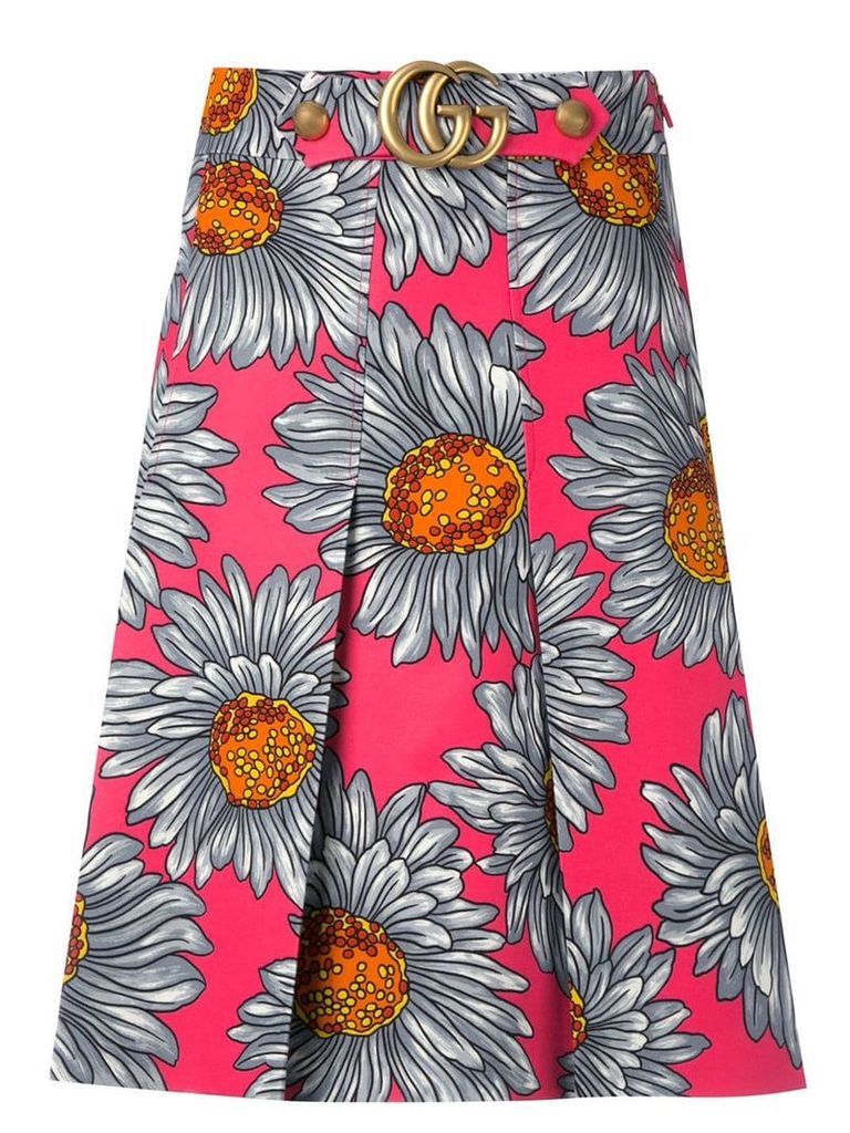 Gucci daisy print skirt - Multicolour