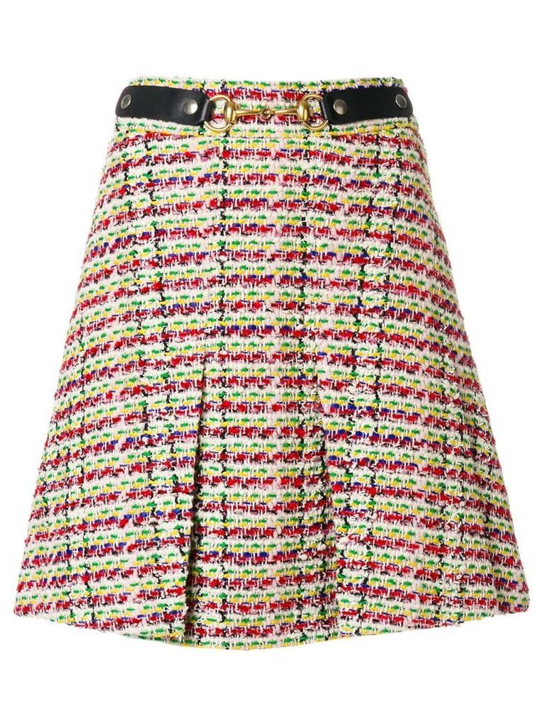 Gucci Horsebit tweed mini skirt - Multicolour