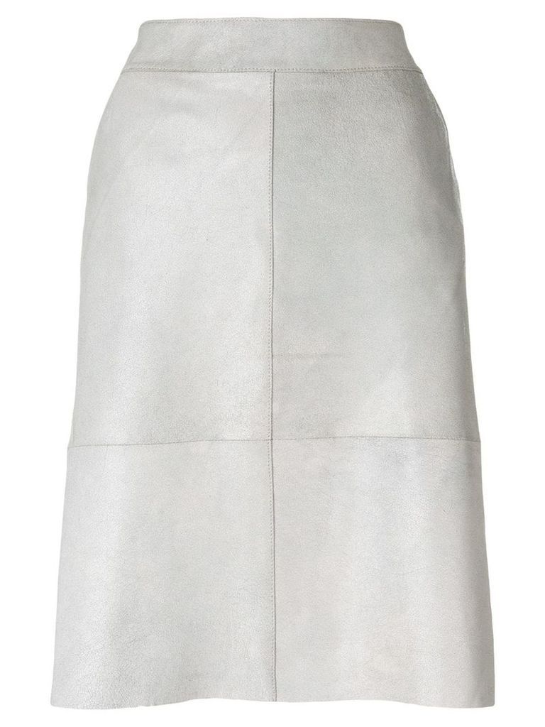 Vanderwilt straight over-the-knee skirt - Grey