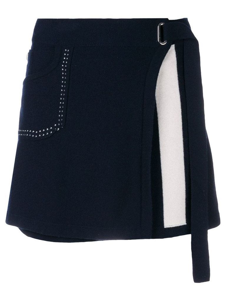 Barrie Cosmopolitan cashmere wrap skirt - Blue