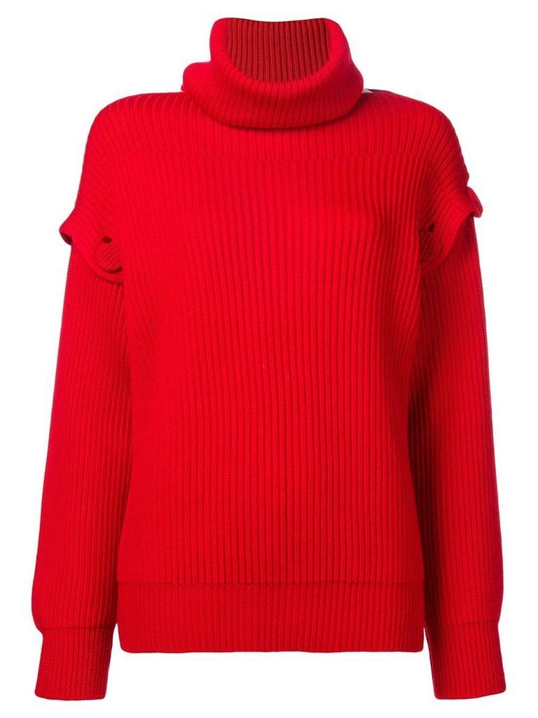 Maison Flaneur buttoned sleeve jumper - Red