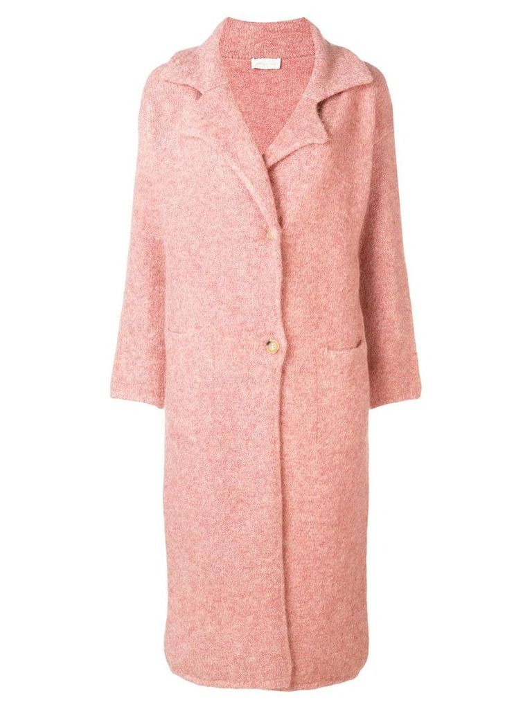 Chiara Bertani glitter effect coat - Pink
