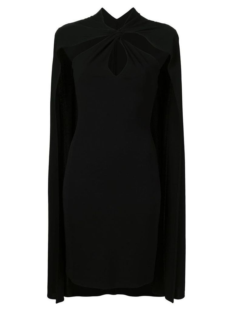Dsquared2 fitted cape dress - Black