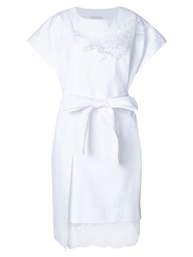 Ermanno Scervino lace cut out dress - White