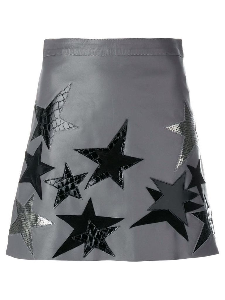 Manokhi star patch a-line skirt - Grey