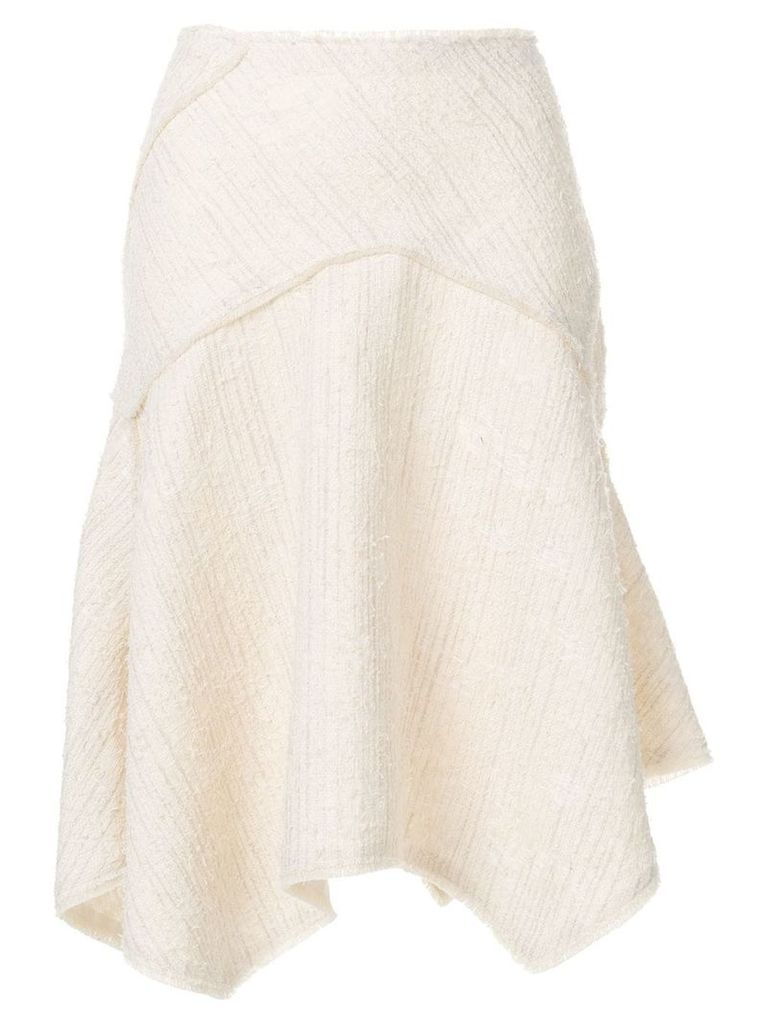 Proenza Schouler flared textured skirt - Neutrals