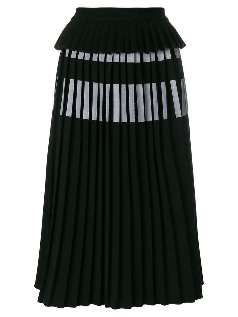 Ioana Ciolacu pleated midi skirt - Black