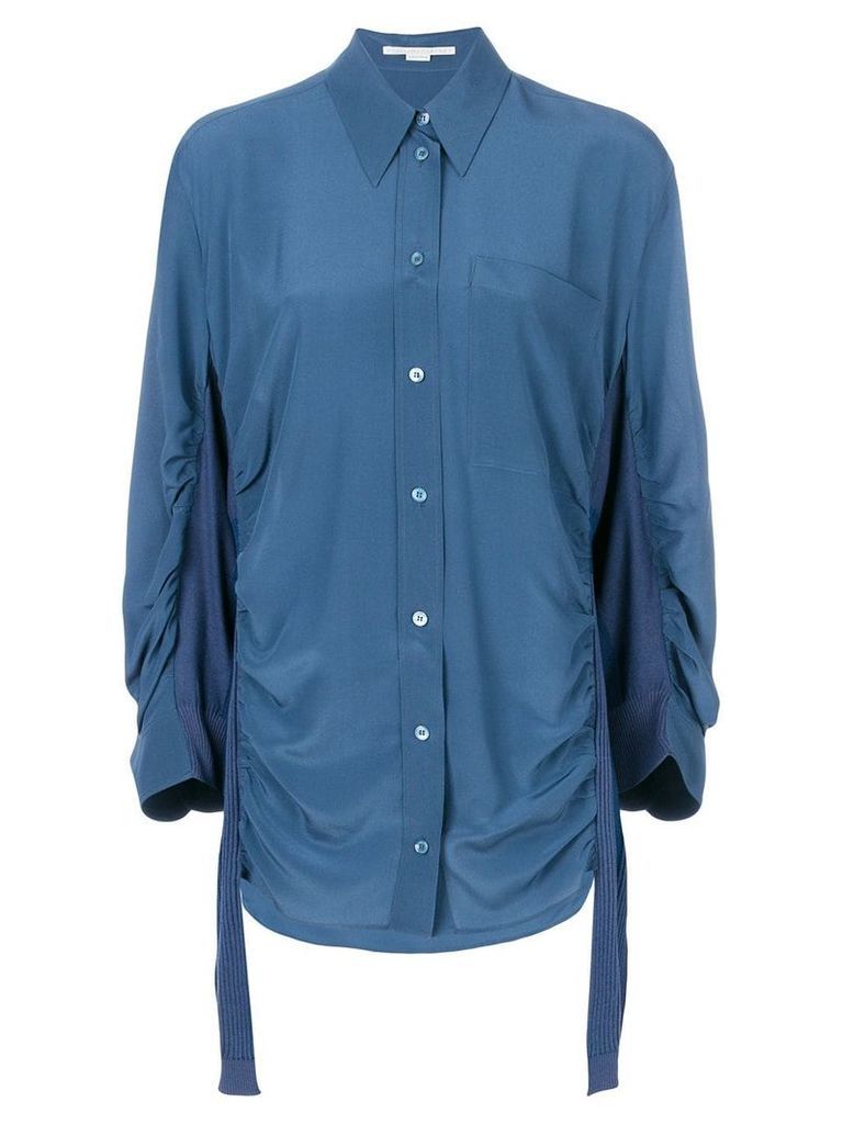 Stella McCartney ruched shirt - Blue