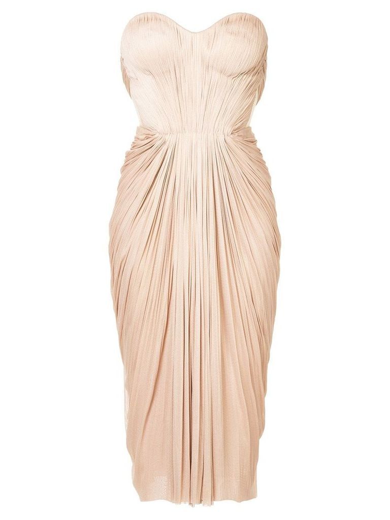 Maria Lucia Hohan gathered pleated design dress - PINK