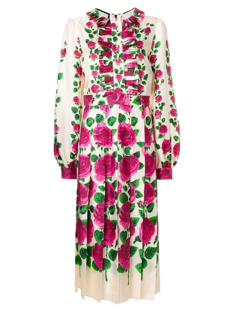 Gucci Rose Garden print dress - NEUTRALS