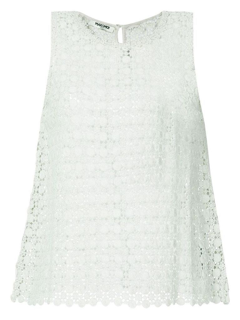 Max & Moi openwork lace vest - Green