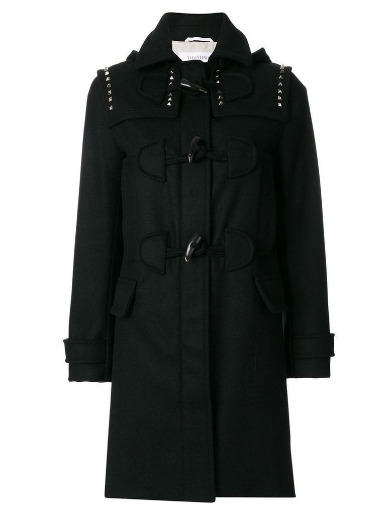 Valentino Rockstud duffle coat - Black