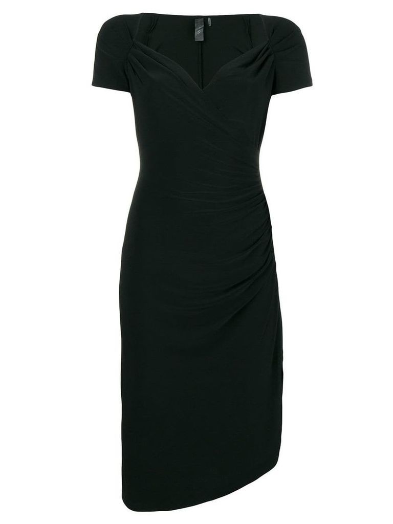 Norma Kamali classic fitted midi dress - Black