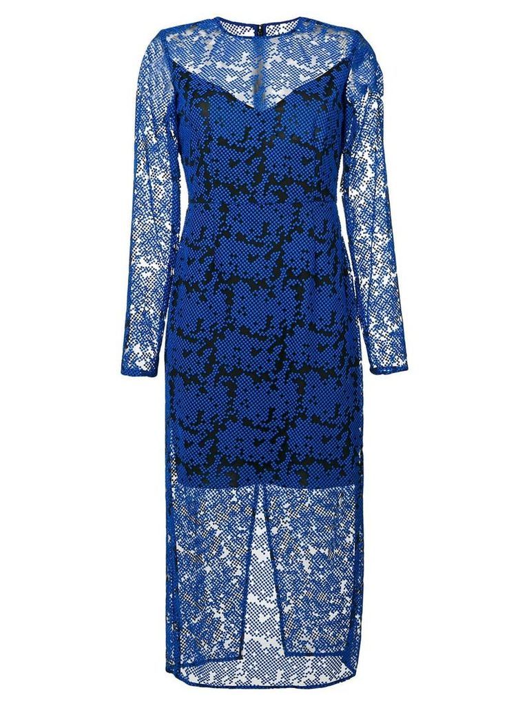 Diane von Furstenberg lace midi dress - Blue