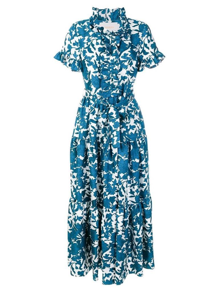 La Doublej Lilium printed dress - Blue