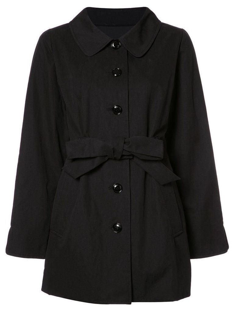 Boutique Moschino belted oversized jacket - Black